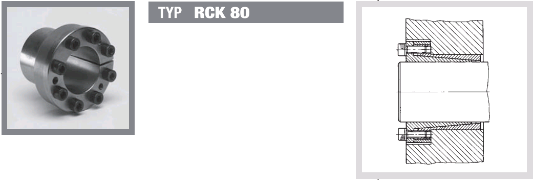 Втулки зажимные RCK80
